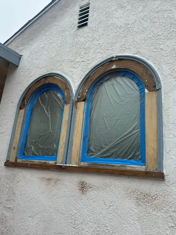 Before: Spanish revival exterior