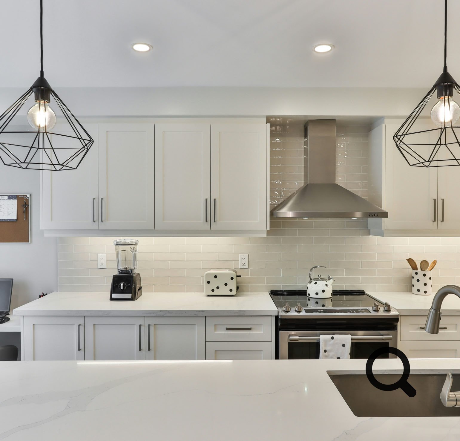 A therapy session with a couple and therapist in a stylish living room setting.